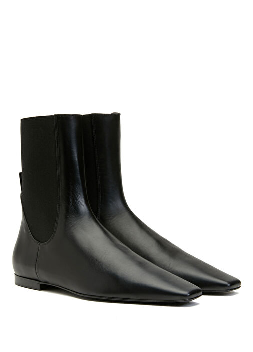 Siyah Kadın Deri Bot - Görsel 3