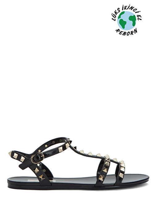 Beymen Reborn Beymen Reborn Siyah Valentino Garavani Kadın Sandalet Beymen'de! Siyah - 1. görsel