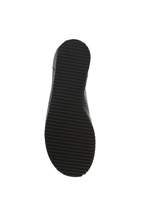 Siyah Kadın Deri Sneaker - Görsel 6