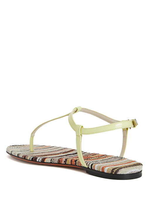 Edith Çok Renkli Kadın Deri Sandalet - Görsel 4