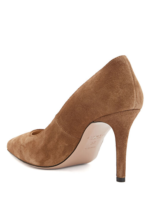 Tütün Süet Stiletto - Görsel 4