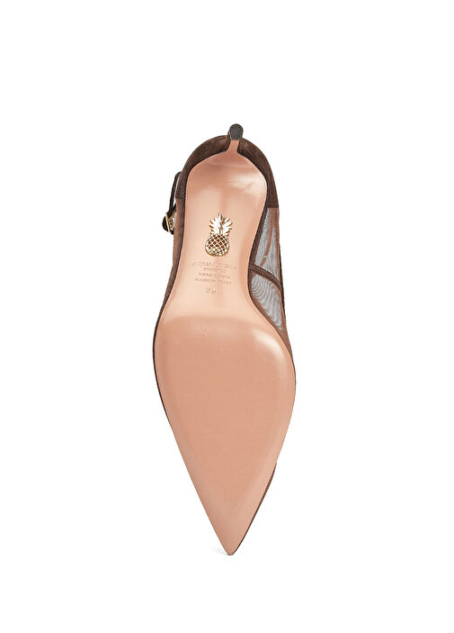 Love Koyu Kahverengi Topuklu Ayakkabı - Görsel 6