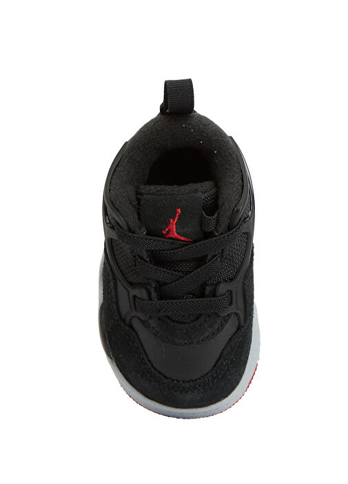 Jordan 4 RM Siyah Çocuk Deri Sneaker - Görsel 5