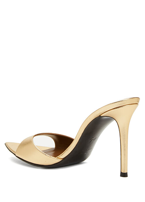 Gold Kadın Deri Terlik - Görsel 4