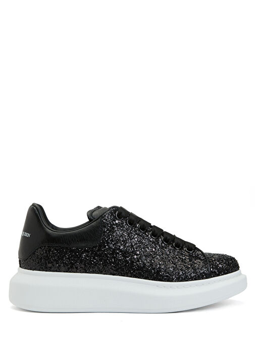 Alexander McQueen Oversize Black Women s Leather Sneakers