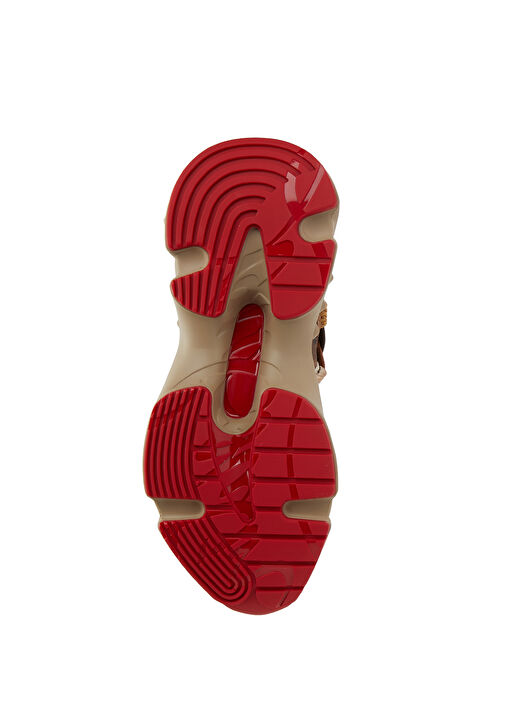 Trailnrun Leopar Desenli Kadın Deri Sneaker - Görsel 6