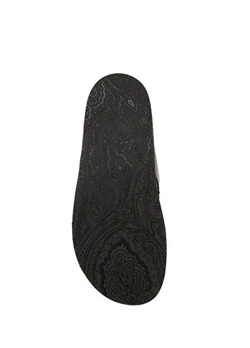 Siyah Erkek Deri Sandalet - Görsel 6