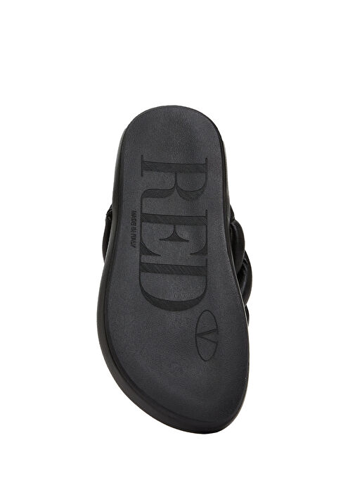 Turnered Siyah Kadın Deri Terlik - Görsel 6