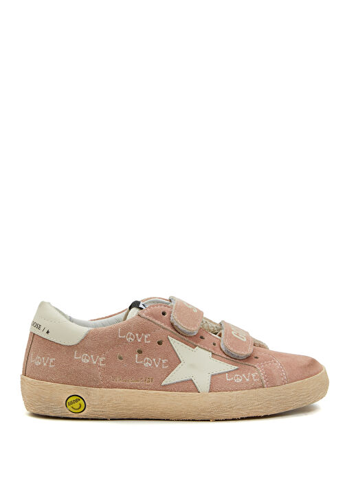 Old School Pembe Beyaz Unisex Çocuk Sneaker - Görsel 2