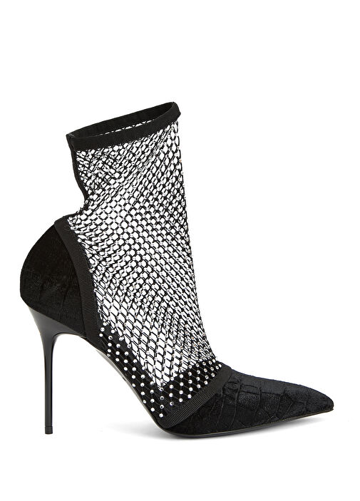 Mesh Siyah Kadın Bot - Görsel 2