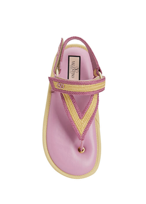 VLogo Pudra Kadın Deri Sandalet - Görsel 5