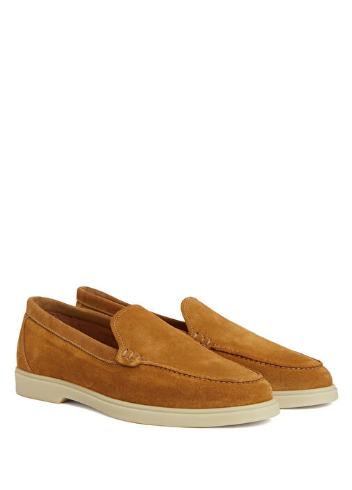 Hardal Kadın Süet Loafer - Görsel 3