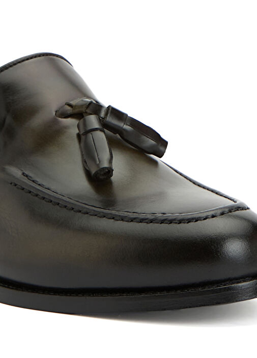 Haki Erkek Deri Loafer - Görsel 7