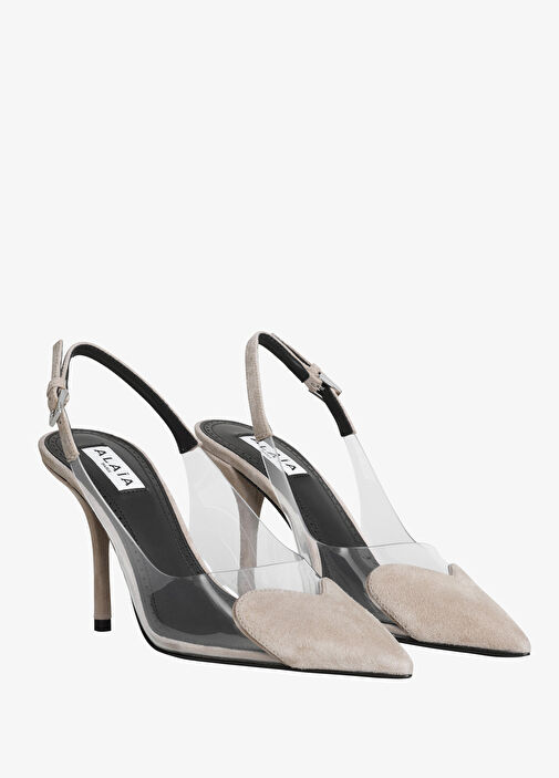 Gri Topuklu Ayakkabı - Görsel 2