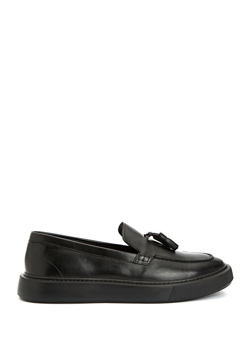Siyah Erkek Deri Loafer - Görsel 2