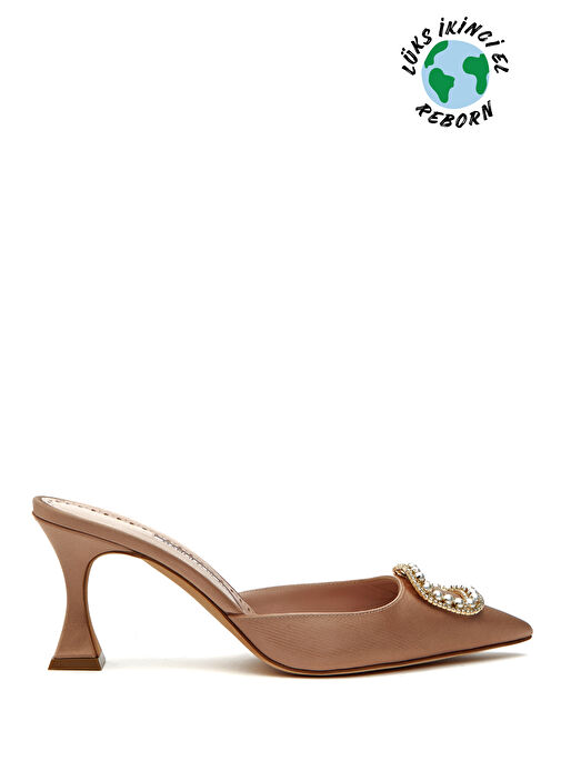 Manolo Blahnik Topuklu Terlik - Görsel 2