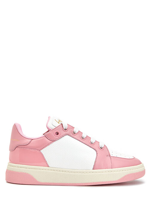 Pembe Kadın Deri Sneaker - Görsel 2