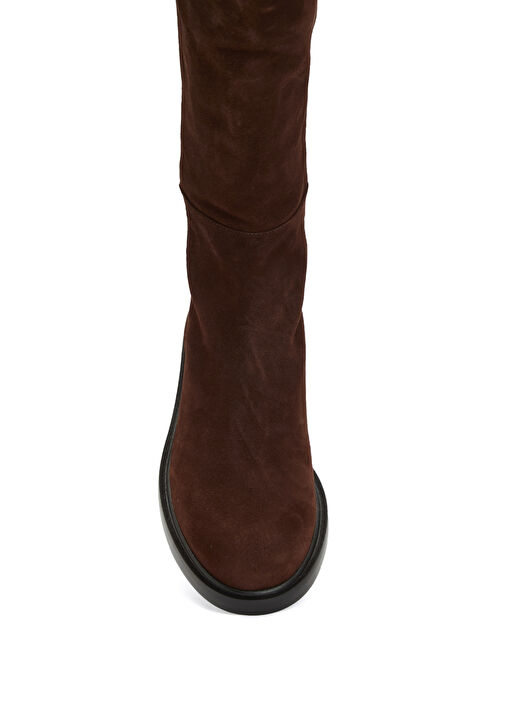 Kahverengi Kadın Deri Çizme - Görsel 5