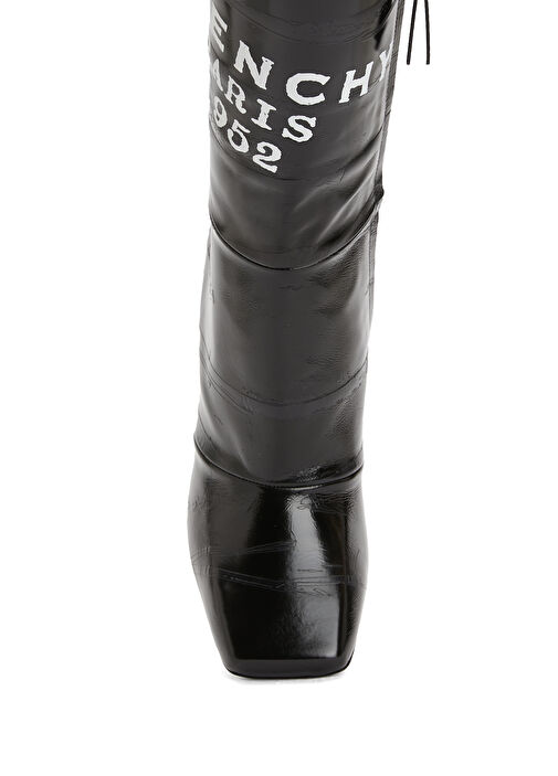 Siyah Kadın Deri Bot - Görsel 5