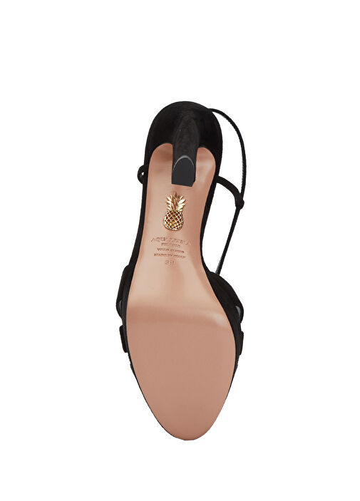 Aquazzura Aquazzura Aimée Siyah Platformlu Kadın Süet Sandalet Sandalet & Terlik | Beymen Siyah - 6. görsel