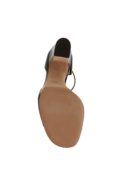 Siyah Deri Topuklu Ayakkabı - Görsel 6