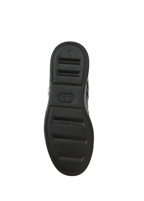 Siyah Erkek Deri Sneaker - Görsel 6