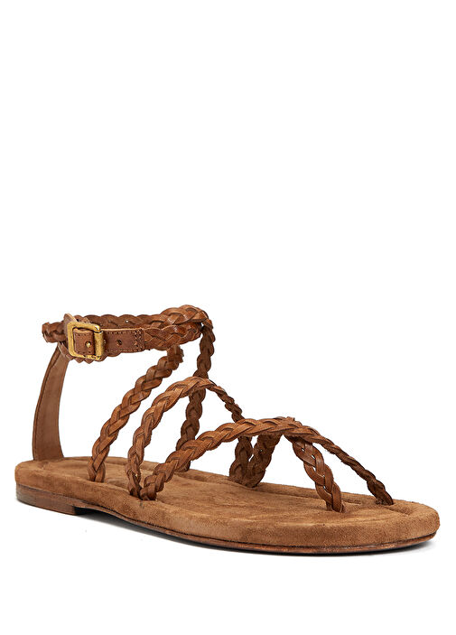 Penelope Taba Kadın Deri Terlik - Görsel 4