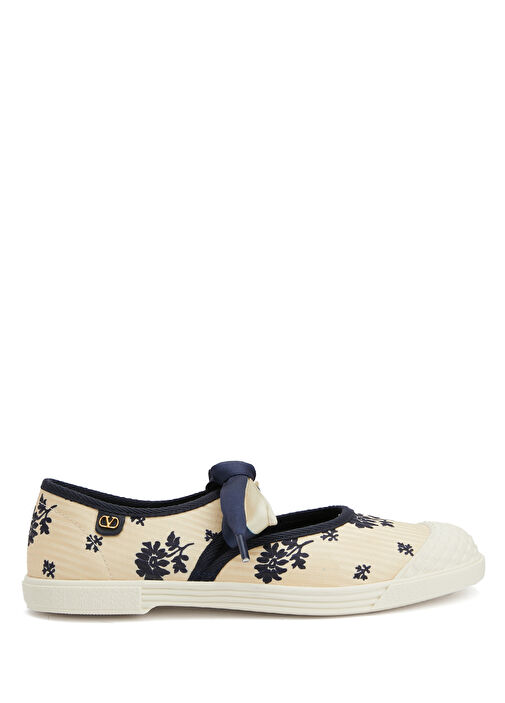 Krem Mavi Kadın Sneaker - Görsel 2