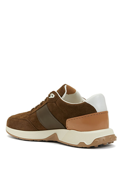 Kahverengi Erkek Deri Sneaker - Görsel 4