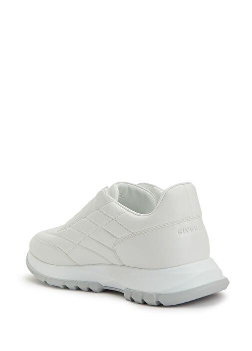 Beyaz Kadın Deri Sneaker - Görsel 4