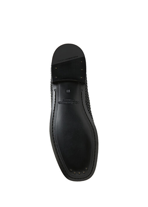 Siyah Logo Detaylı Erkek Loafer - Görsel 6