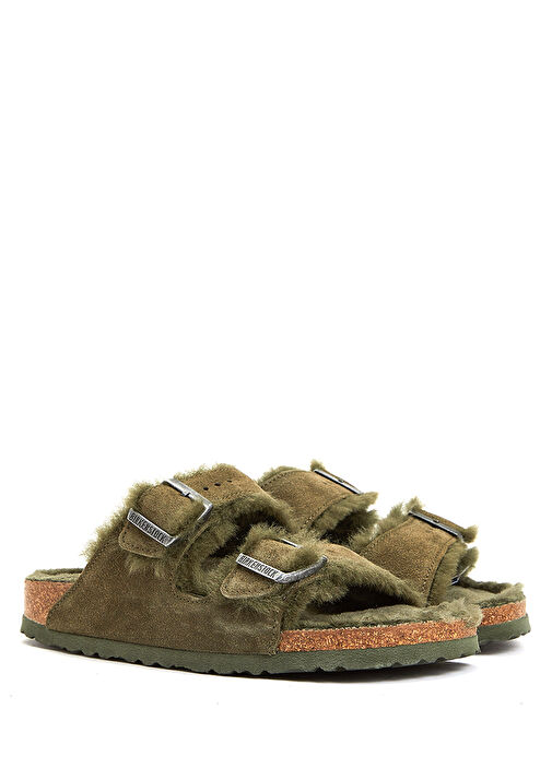 Arizona Shearling Vizon Kadın Terlik - Görsel 3