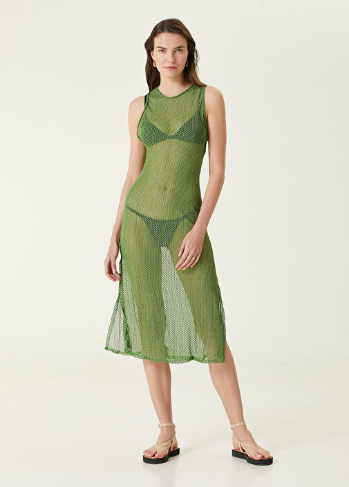 beach glass dress Silk Rib Maxi Dress main image 1
