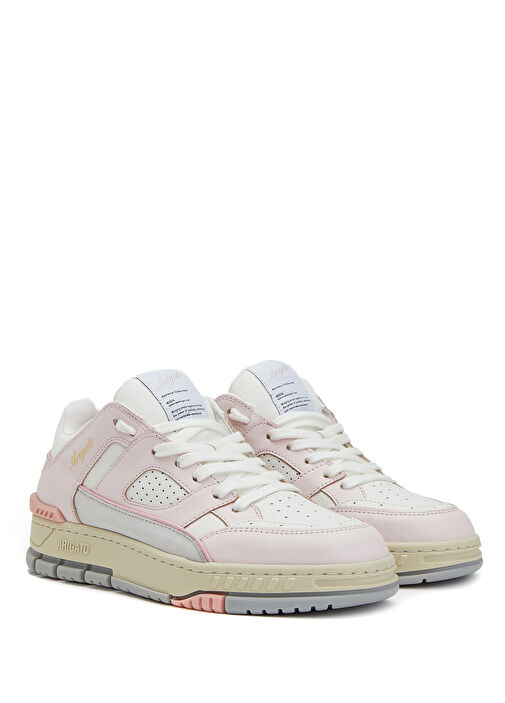 Alan Lo Pembe Beyaz Kadın Deri Sneaker - Görsel 3