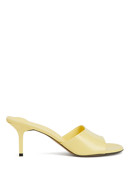 The Cubisto Açık Sarı Kadın Deri Terlik - Görsel 2