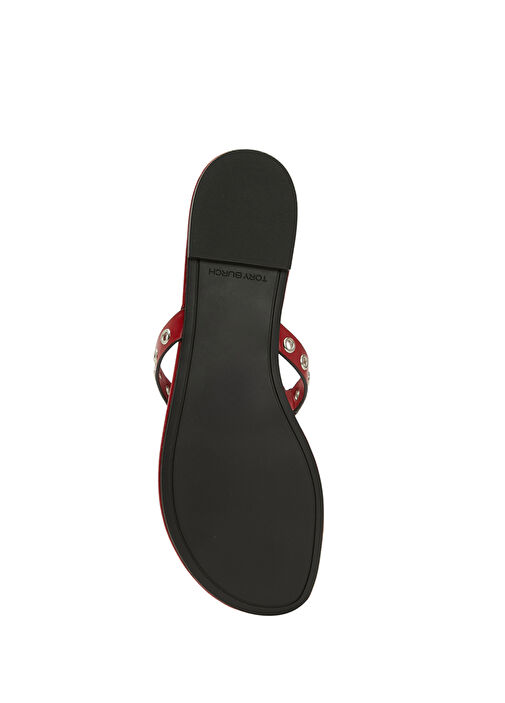 Miller Kırmızı Logo Detaylı Kadın Deri Terlik - Görsel 6