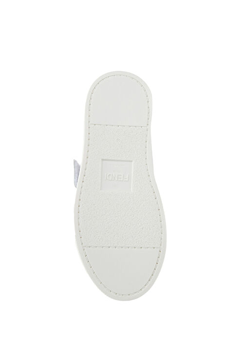 Beyaz Unisex Çocuk Deri Sneaker - Görsel 6