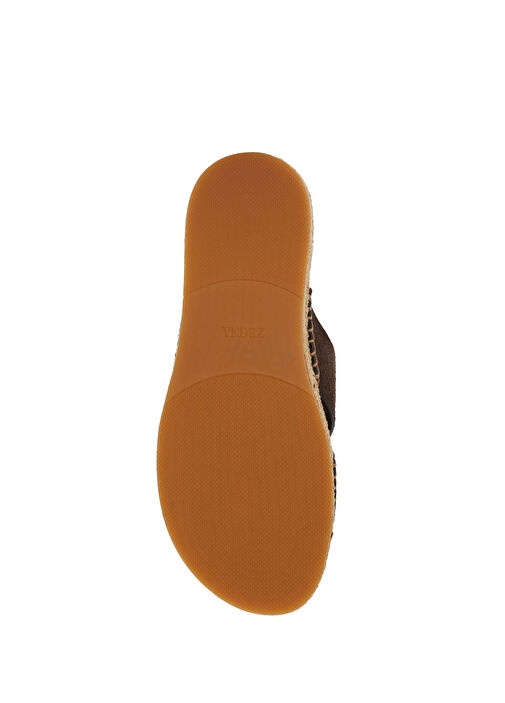 Koyu Kahverengi Erkek Deri Terlik - Görsel 6