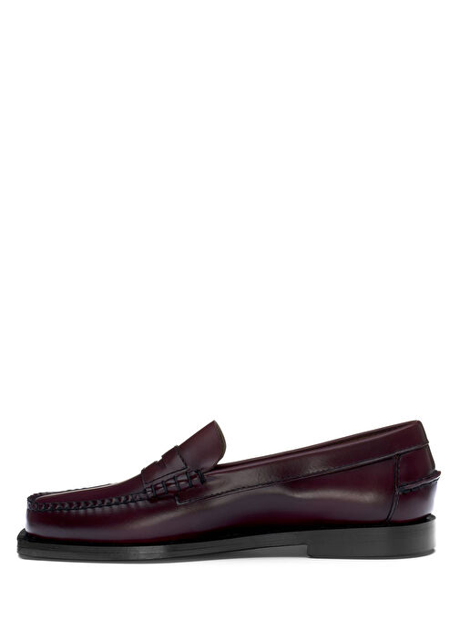 Madison Bordo Kadın Deri Loafer - Görsel 4