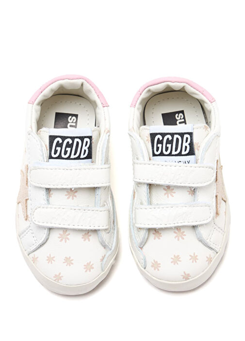 Sstar Beyaz Çocuk Deri Sneaker - Görsel 5