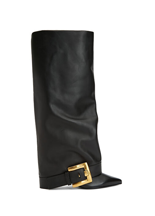 Anthem Siyah Kadın Deri Çizme - Görsel 2