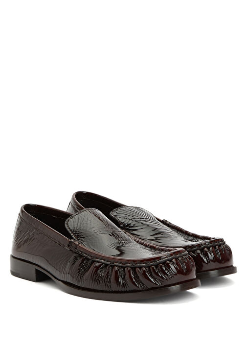 Koyu Kahverengi Kadın Loafer - Görsel 3