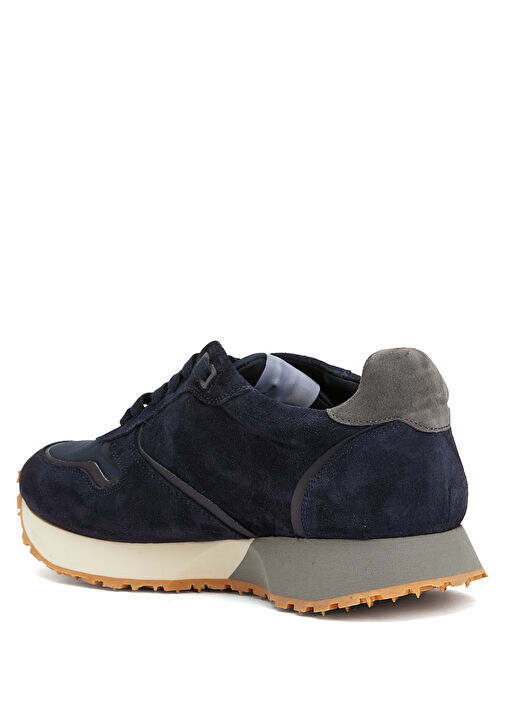 Lacivert Erkek Süet Sneaker - Görsel 4