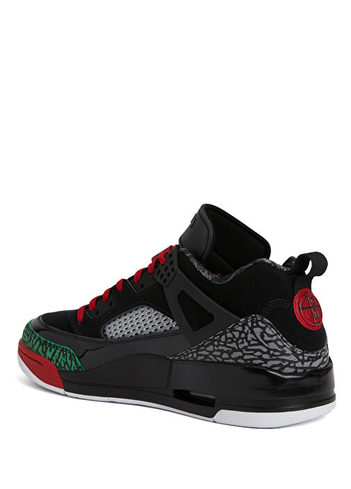 Jordan Spizike Low Siyah Gri Erkek Deri Sneaker - Görsel 4