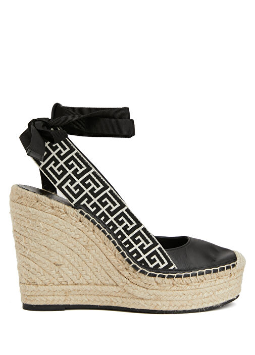 Siyah Kadın Espadril - Görsel 7