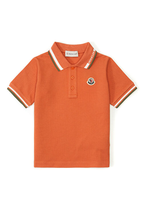 Moncler - Turuncu Erkek Çocuk T-shirt - Turuncu