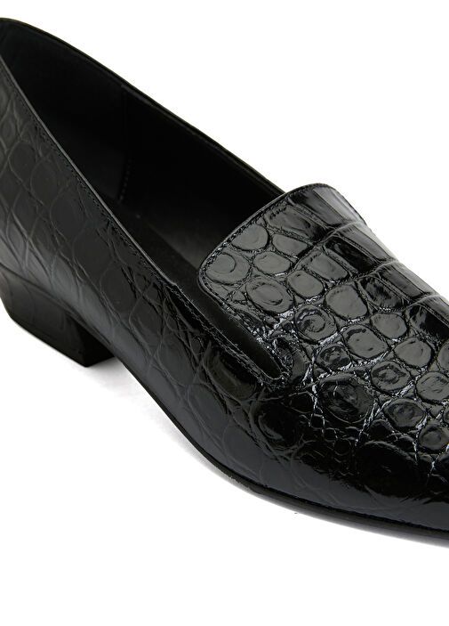 Siyah Kadın Deri Ayakkabı - Görsel 7