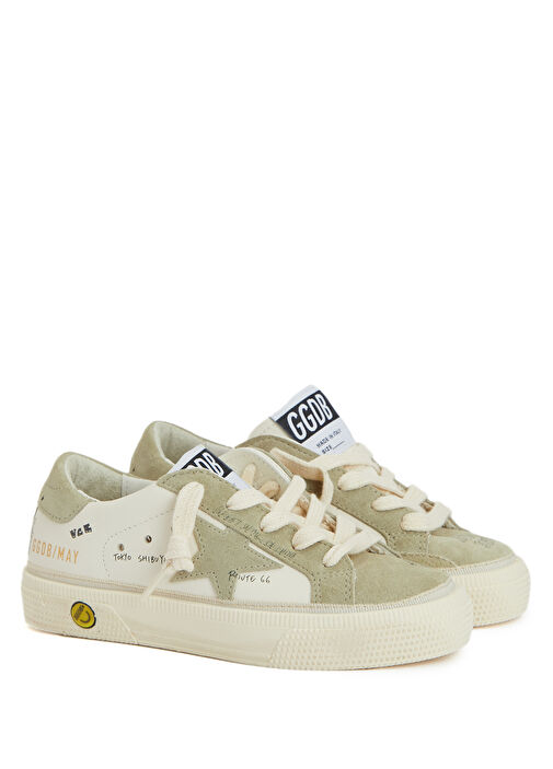 May Beyaz Unisex Çocuk Deri Sneaker - Görsel 3