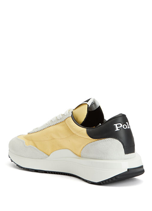 Train 89 Beyaz Sarı Erkek Deri Sneaker - Görsel 4