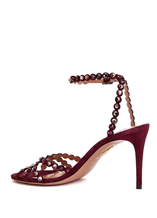 Tequila Bordo Kadın Deri Sandalet - Görsel 4